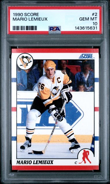 1990 Score #2 Mario Lemieux front