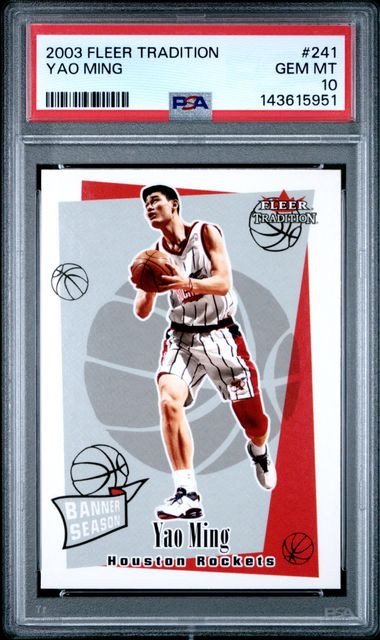 2003 Fleer #241 Yao Ming front