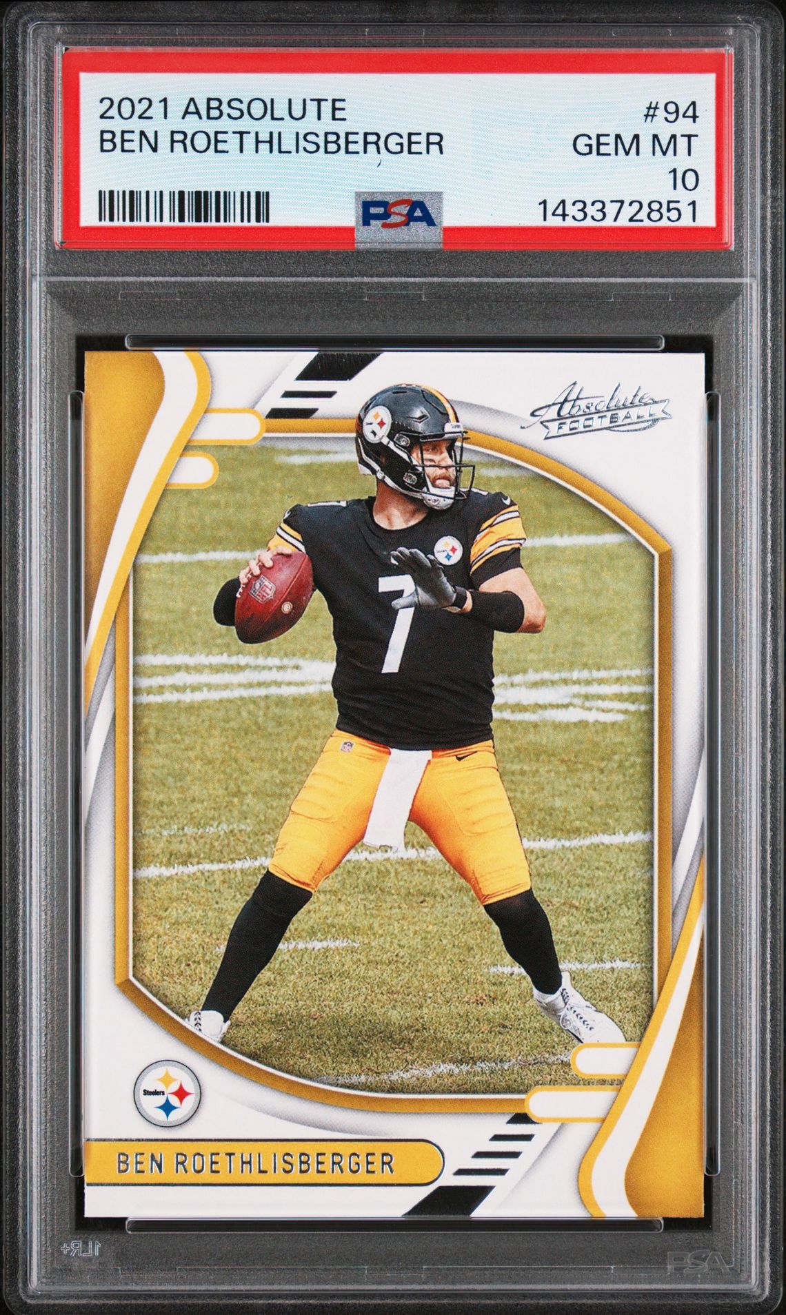 2021 Panini Panini Absolute #94 Ben Roethlisberger front