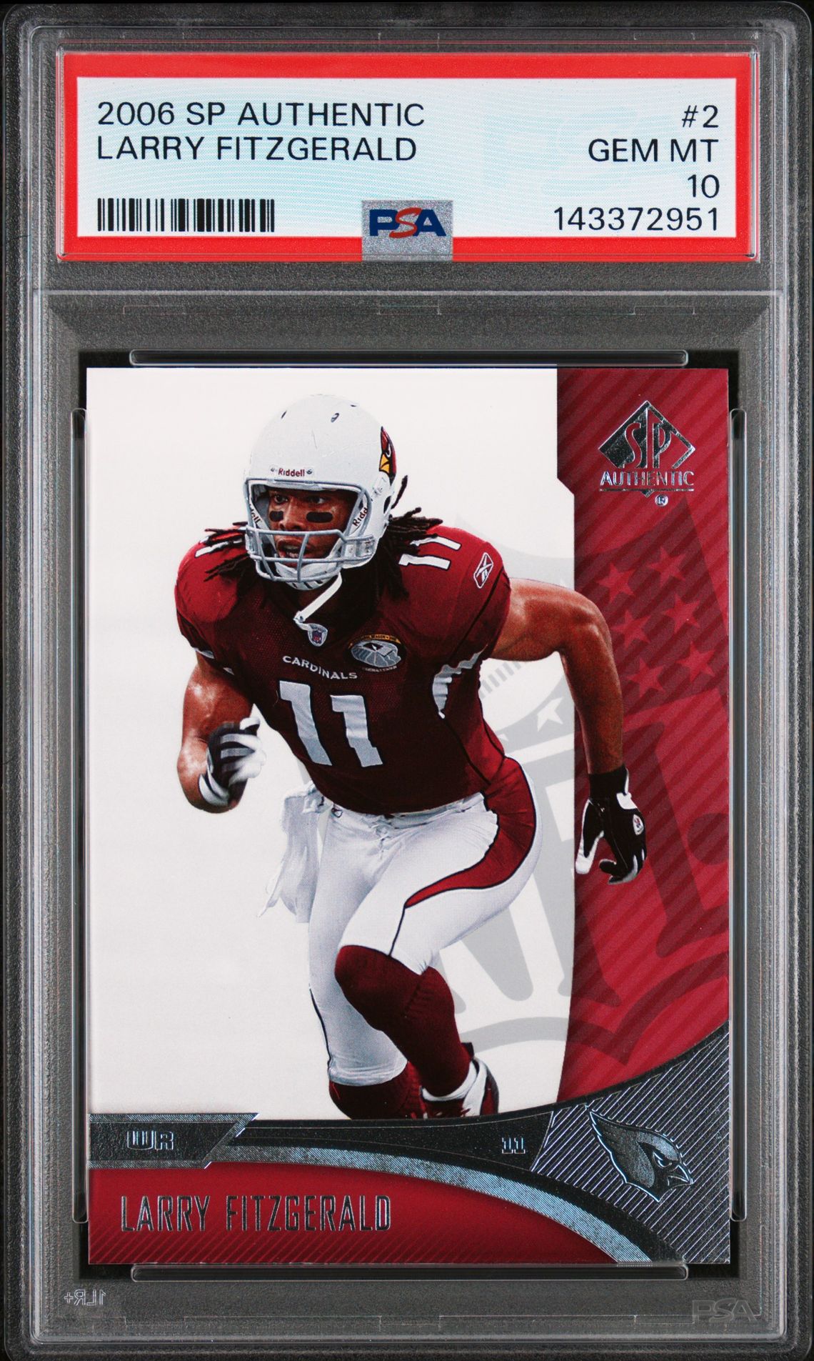 2006 SP Authentic Sp Authentic #2 Larry Fitzgerald front