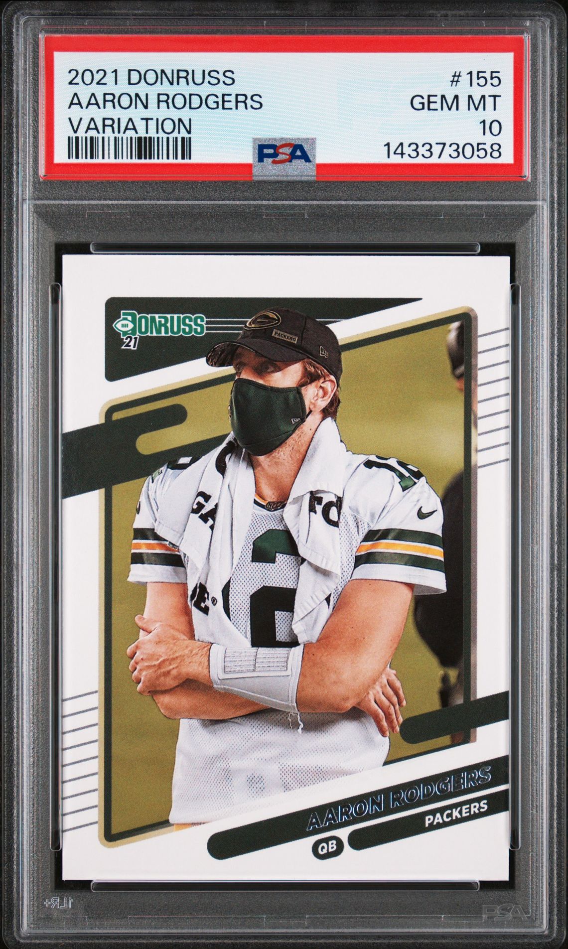 2021 Panini PANINI DONRUSS VARIATION #155 Aaron Rodgers front