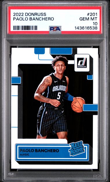 2022 Panini Donruss Rated Rookie #201 Paolo Banchero front