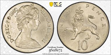 1980 10p S-F1 New Pence MS63