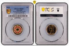 2025 $2 Remembering WWII Colorized Al-Br MS65