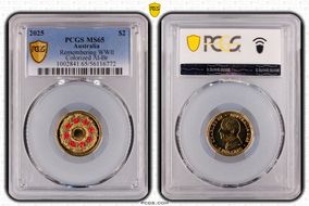 2025 $2 Remembering WWII Colorized Al-Br MS65