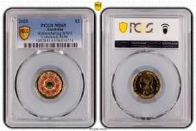 2025 $2 Remembering WWII Colorized Al-Br MS65