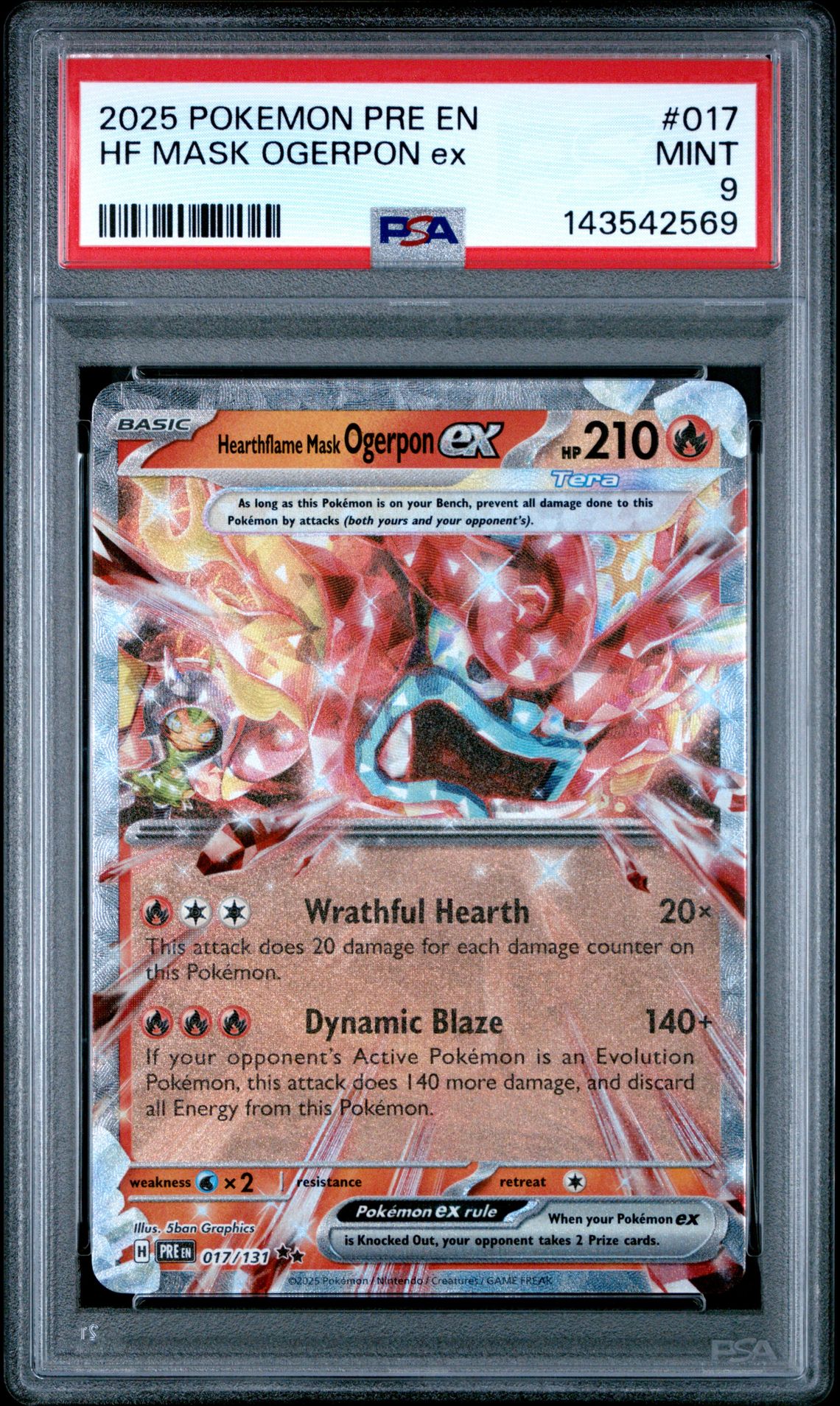 2025 Pokemon POKEMON PRE EN-PRISMATIC EVOLUTIONS #017 Hf Mask Ogerpon Ex front