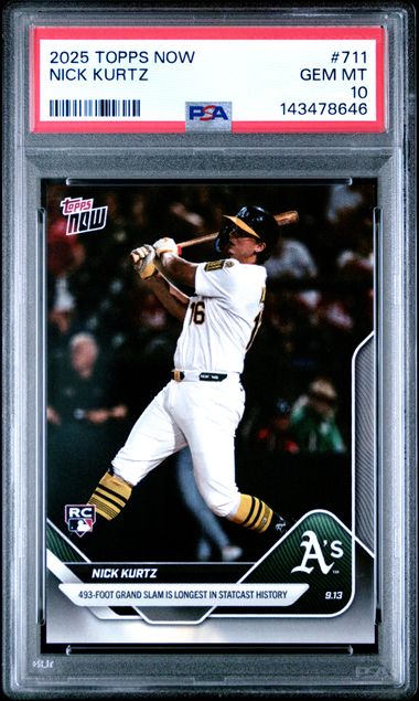 Topps Now Nick Kurtz front
