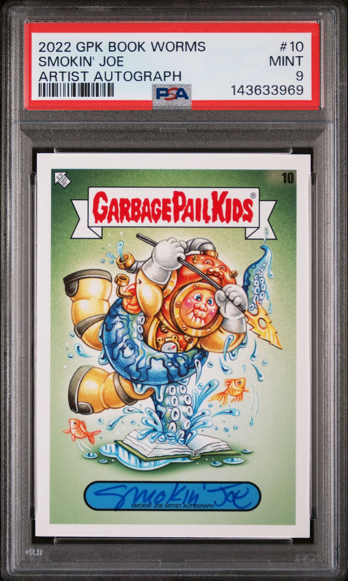 2022 Garbage Pail Kids Garbage Pail Kids Book Worms #10 Smokin' Joe front