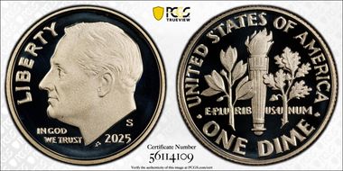 2025-S 10C PR69DCAM