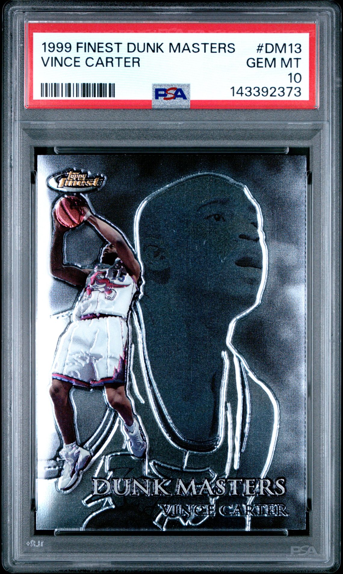 1999 Finest FINEST DUNK MASTERS #DM13 Vince Carter front