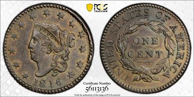 1816 1C N-2 AU58BN