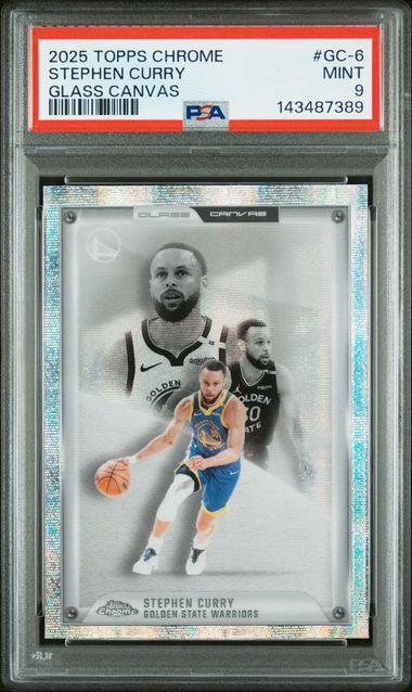 2025 Topps TOPPS CHROME GLASS CANVAS #GC-6 Stephen Curry front