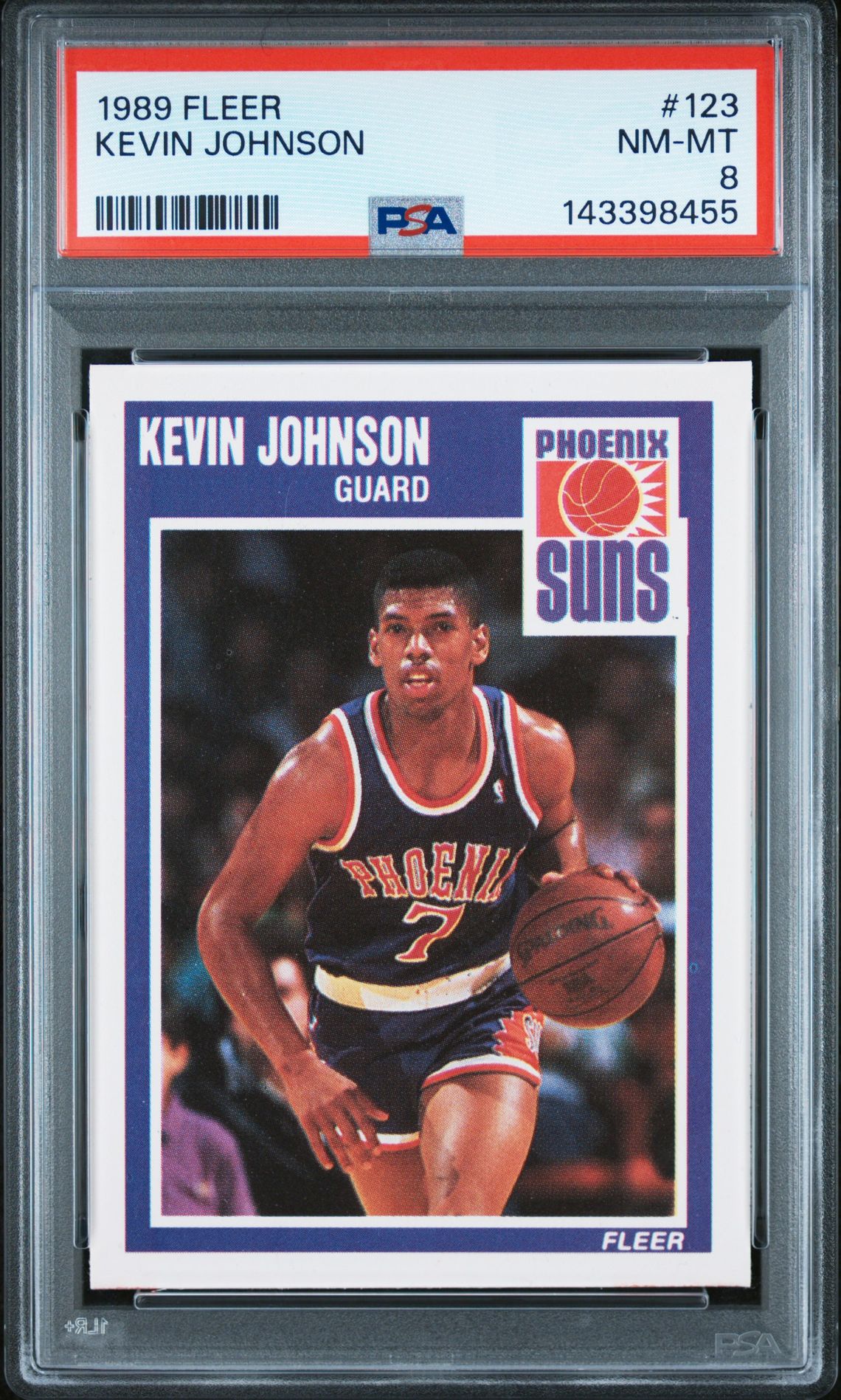 1989 Fleer #123 Kevin Johnson front