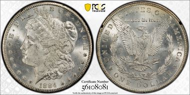 1884-CC $1 GSA Hoard MS63