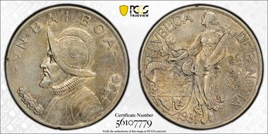 1931 Balboa KM-13  Ag AU55