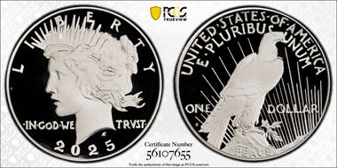 2025-S $1 Peace Dollar PR69DCAM
