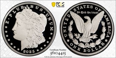 2025-S $1 Morgan Dollar First Strike PR70DCAM