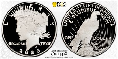 2025-S $1 Peace Dollar First Strike PR70DCAM