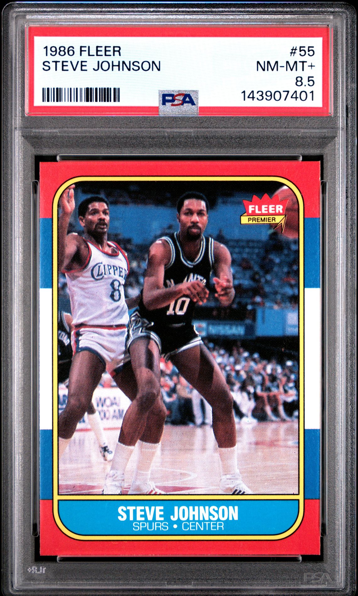 1986 Fleer FLEER #55 Steve Johnson front