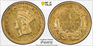 1873 G$1 Open 3 XF45
