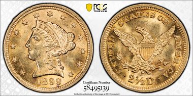 1899 $2.50 MS62