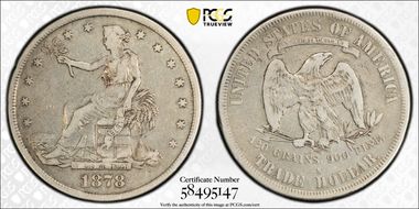 1878-S T$1 Trade N1