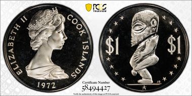 1972 $1 PR68CAM