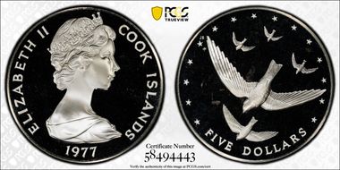 1977-FM $5 PR68DCAM