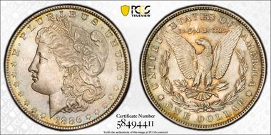 1886 $1 MS64