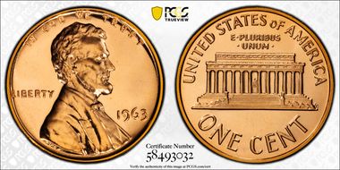 1963 1C PR67RD