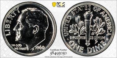 1960 10C PR66