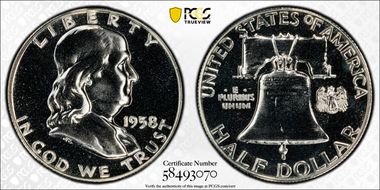 1958 50C PR67