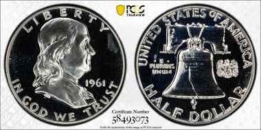1961 50C PR67