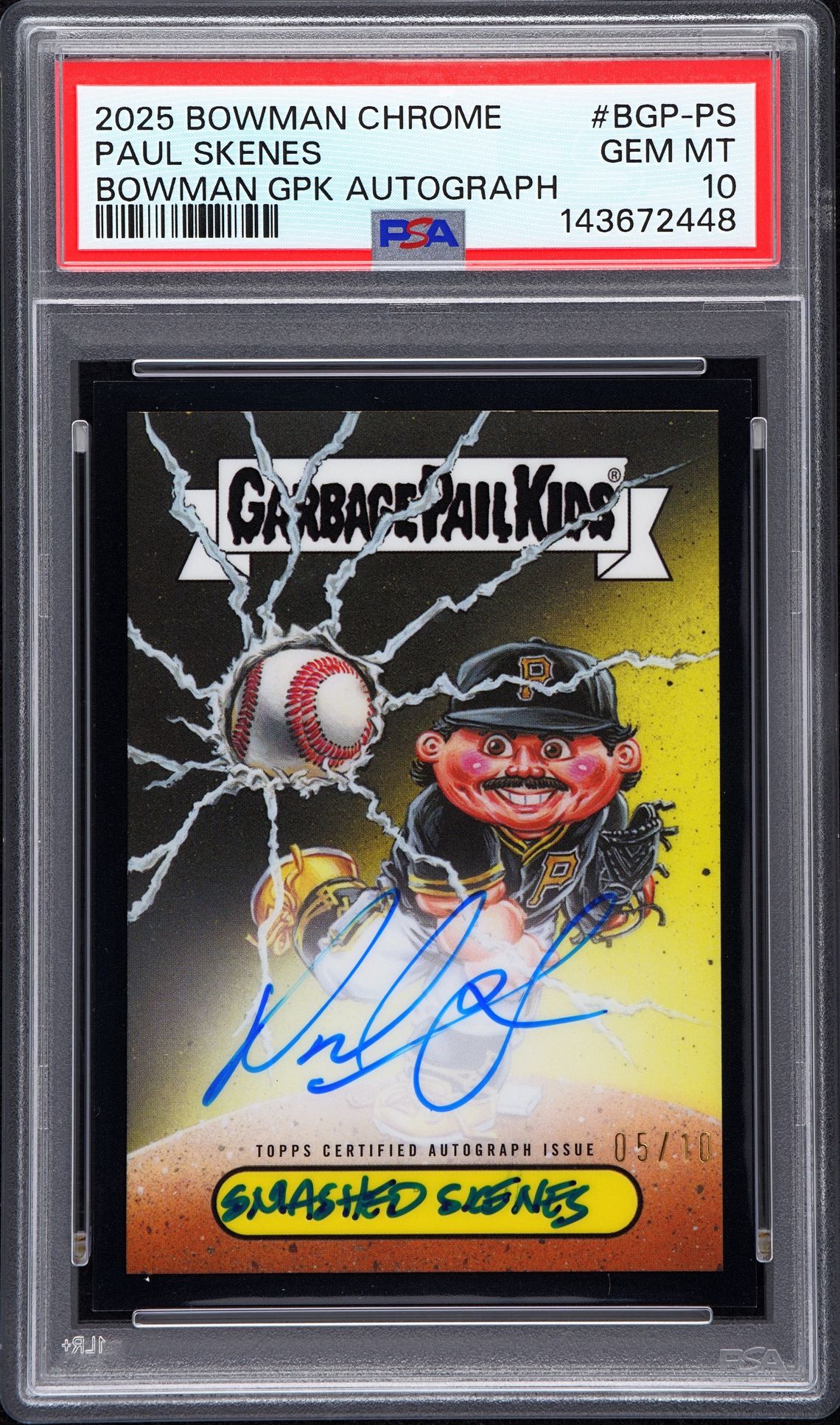 2025 Bowman Chrome BOWMAN CHROME BOWMAN GPK AUTOGRAPHS #BGP-PS Paul Skenes front