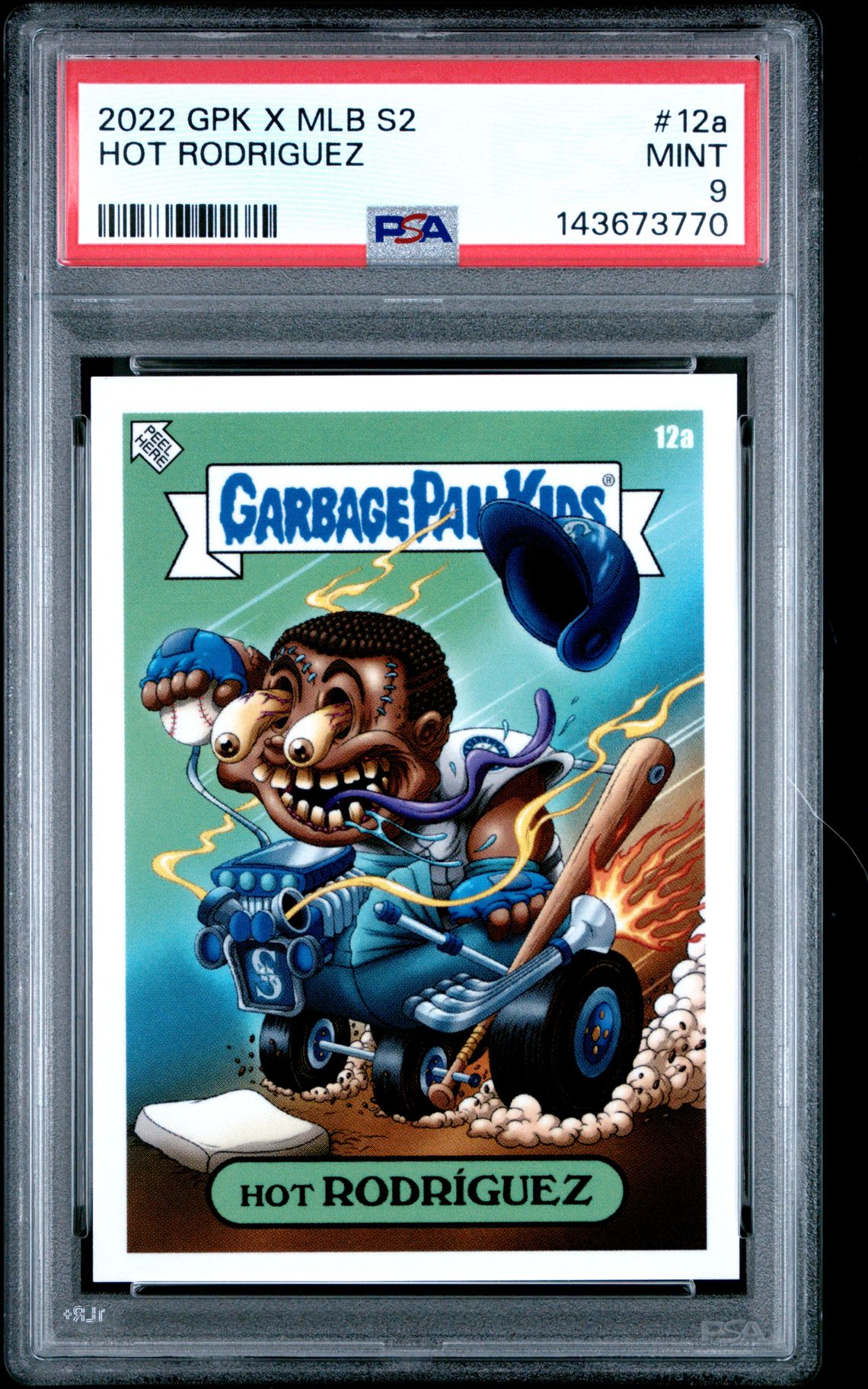 2022 Garbage Pail Kids TOPPS GARBAGE PAIL KIDS GPK X MLB SERIES 2 ALEX PARDEE #12A Hot Rodriguez front