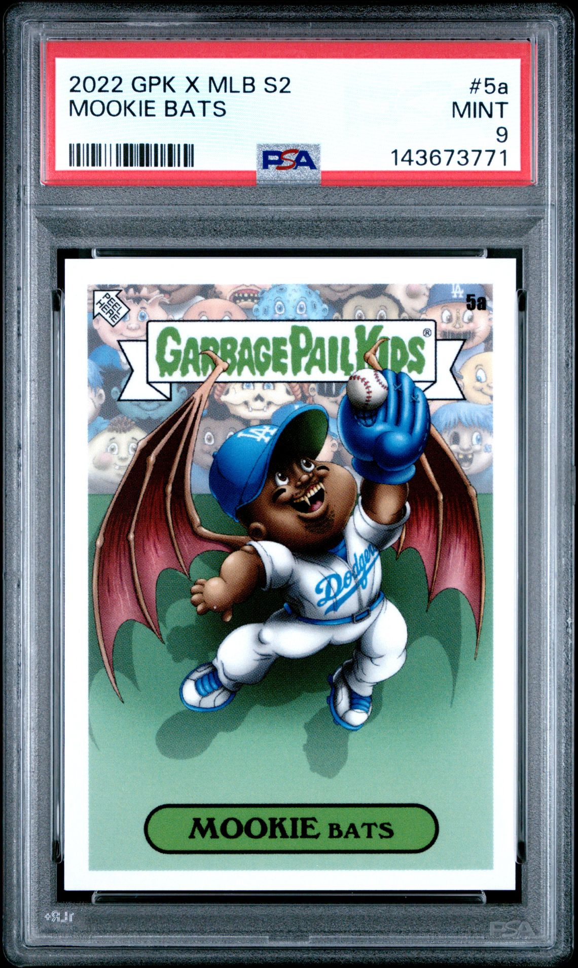 2022 Topps TOPPS GARBAGE PAIL KIDS GPK X MLB SERIES 2 ALEX PARDEE #5A Mookie Bats front