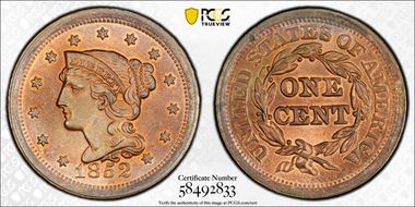 1852 1C MS66RB