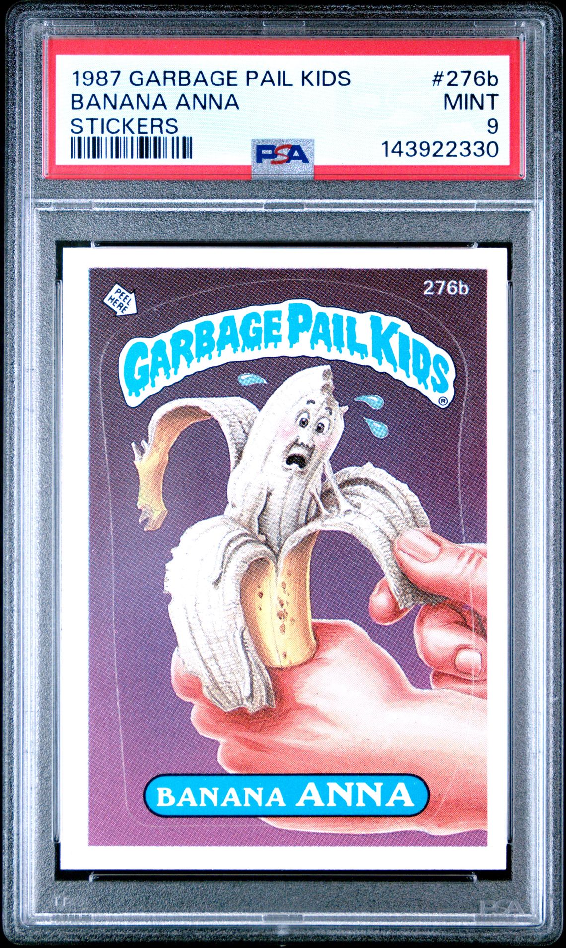1987 Topps GARBAGE PAIL KIDS STICKERS #276B Banana Anna front