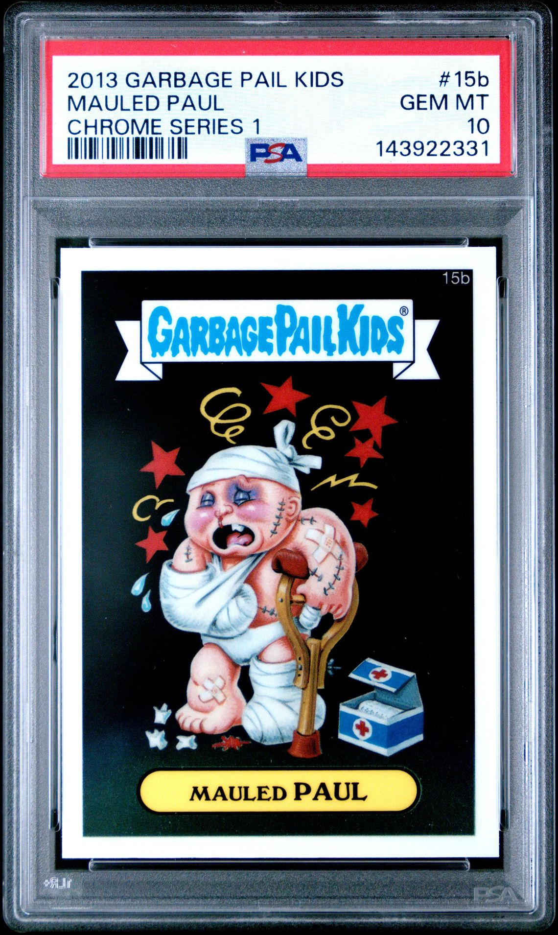 2013 Topps Garbage Pail Kids Chrome Series 1 #15B Mauled Paul front