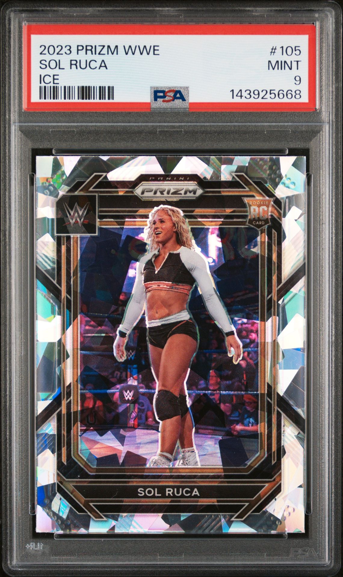 2023 Panini PANINI PRIZM WWE Cracked Ice #105 Sol Ruca front