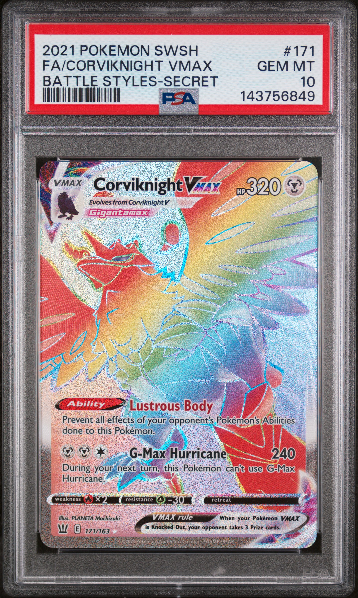 Corviknight VMAX #171 Alternate Art