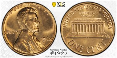 1968 1C MS67RD