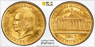 1917 G$1 McKinley MS64