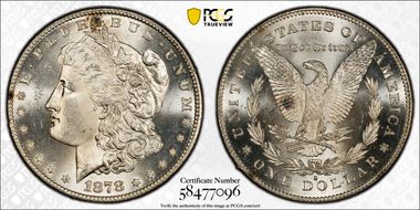 1878-S $1 MS64
