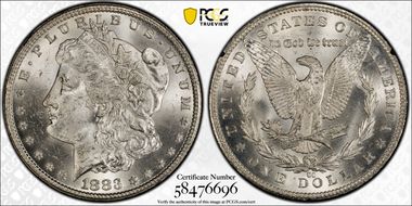 1883-CC $1 GSA Hoard MS63