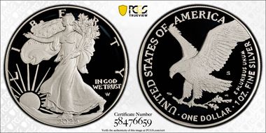 2025-S $1 Silver Eagle PR70DCAM