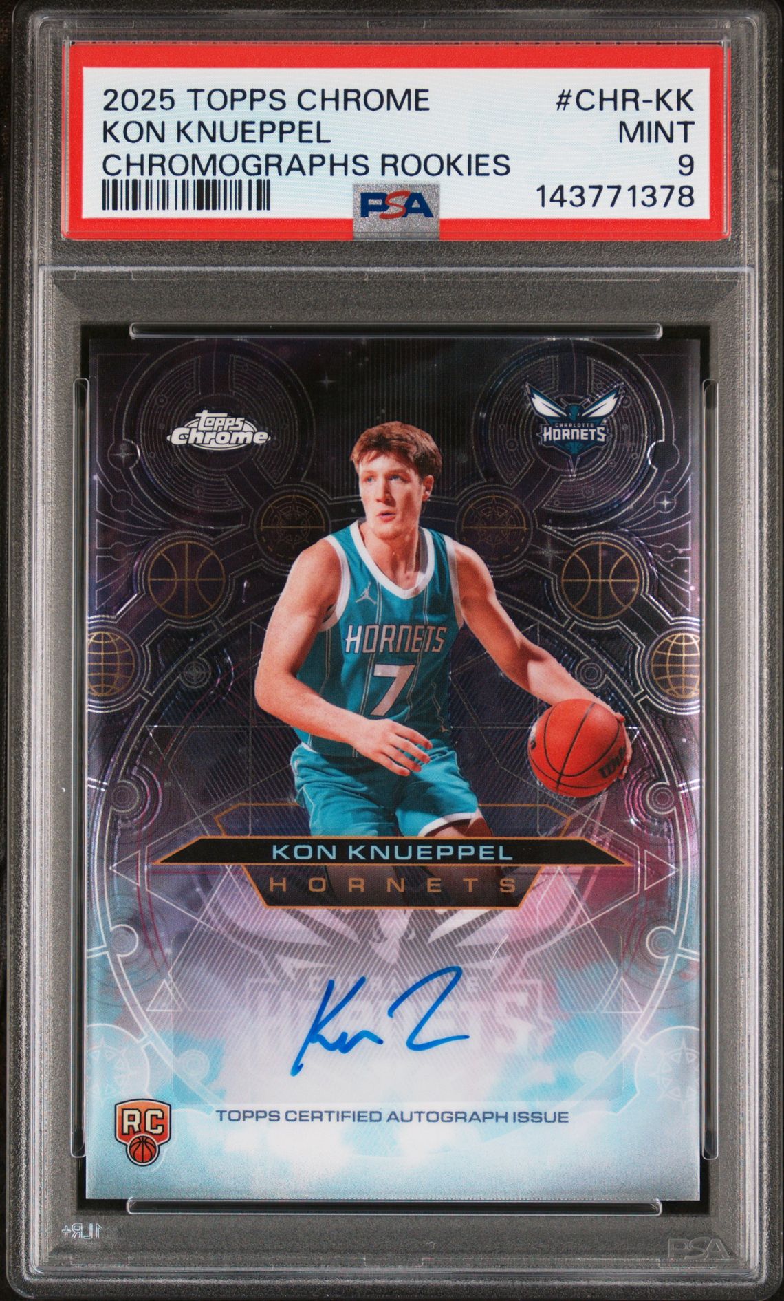 2025 Topps Chrome TOPPS CHROME CHROMOGRAPHS ROOKIES #CHR-KK Kon Knueppel front