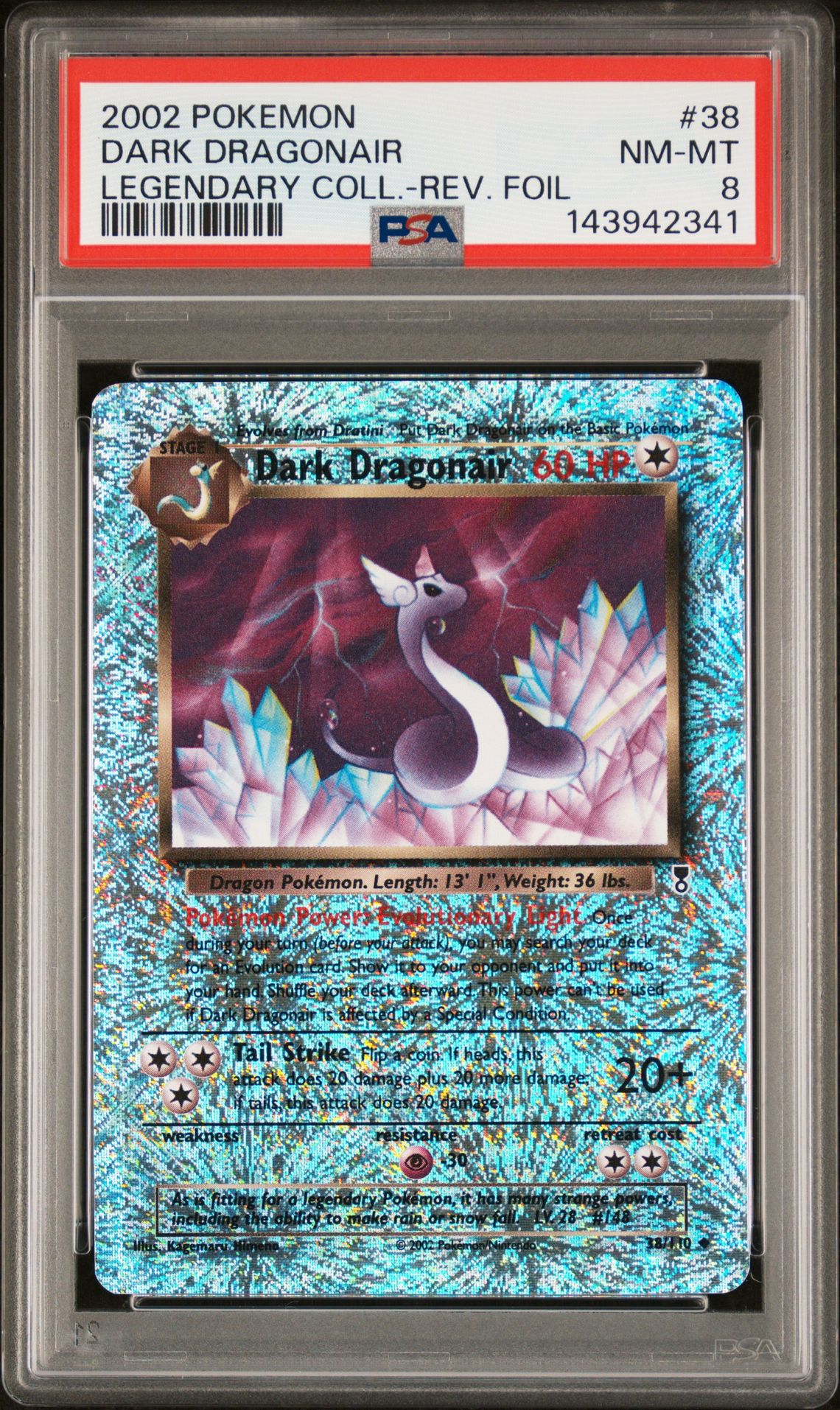 2002 Pokemon LEGENDARY COLL.-REV. FOIL #38 Dark Dragonair front