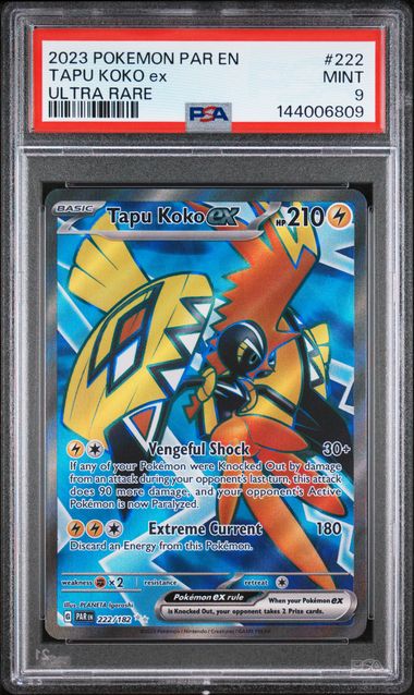 2023 Pokemon Paradox Rift ULTRA RARE #222 Tapu Koko front